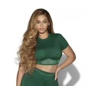 Adidas X Ivy Park Corset Crop Top in Green Sz XS